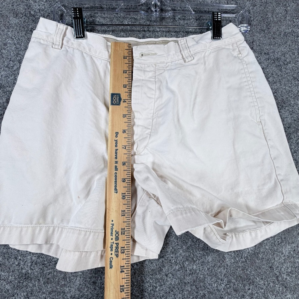 Gap Chino Shorts Womens 8 White Cotton Relaxed Fit Mid Rise Button Fly Outdoor - Picture 13 of 15